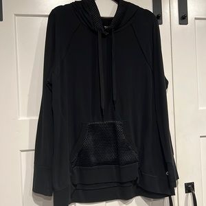 Lane Bryant LIVI Active hooded sweatshirt with mesh detail in size 14/16